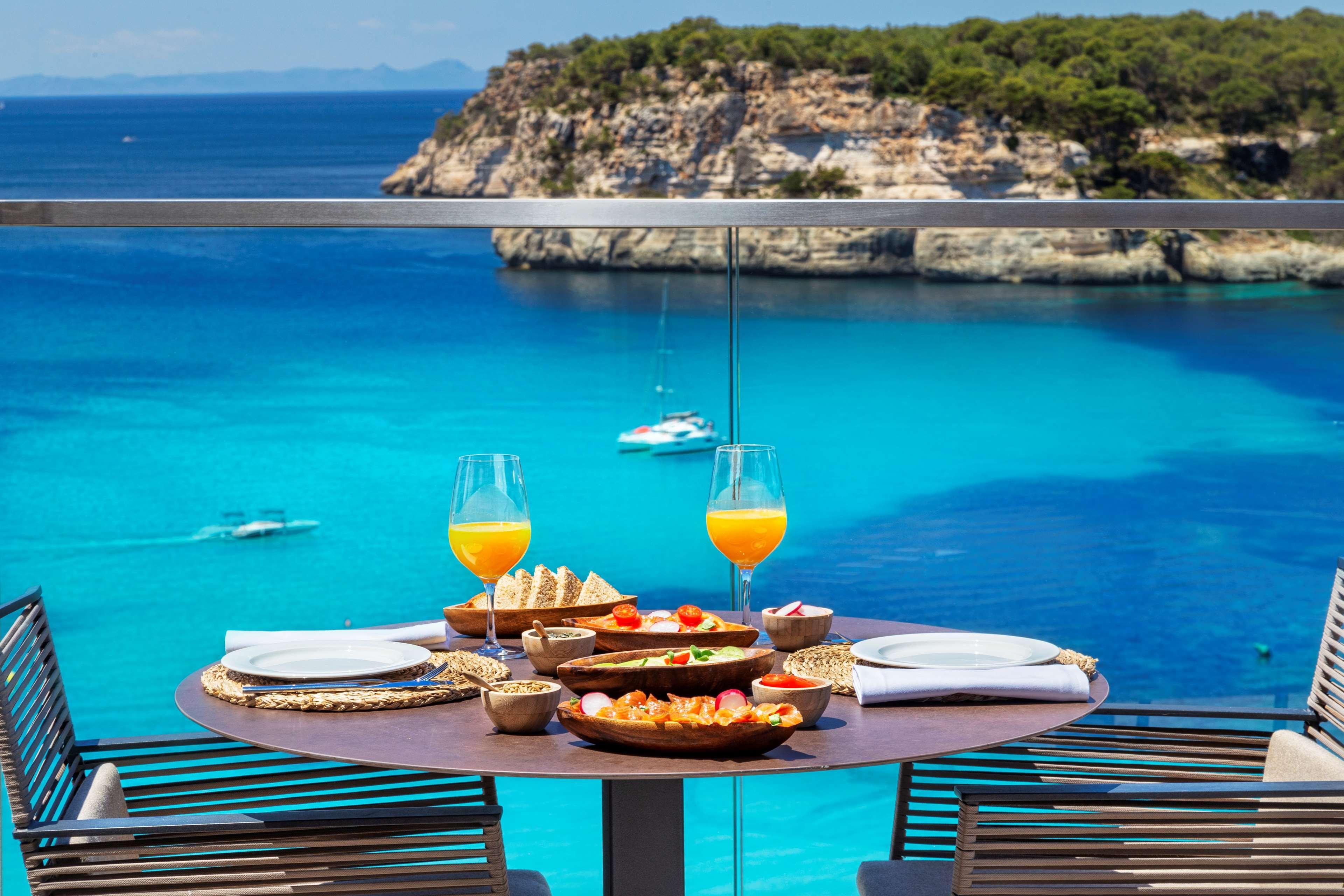 Melia Cala Galdana Hotel Cala Galdana  Exterior photo A view of the sea from a hotel in Mallorca