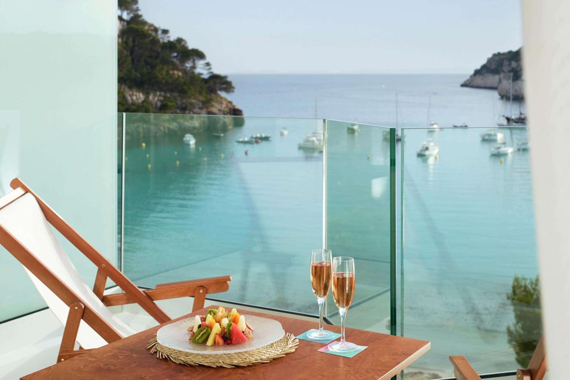 Melia Cala Galdana Hotel Cala Galdana  Exterior photo A view of the sea from a hotel in Tossa de Mar